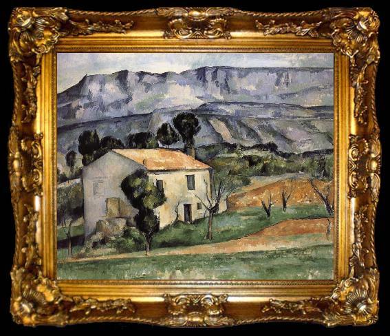 framed  Paul Cezanne Housing, ta009-2